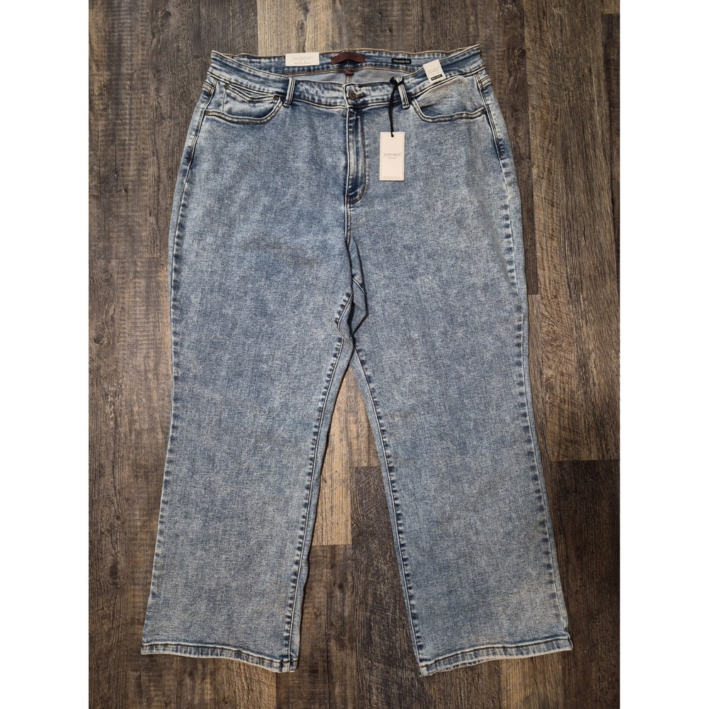 Judy Blue High Waist Stone Wash Straight Fit Jeans Plus Size 22 NWT